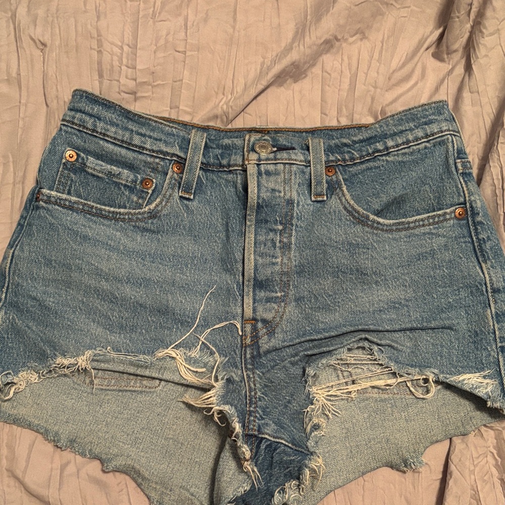 Levi’s Denim Distressed Women Shorts